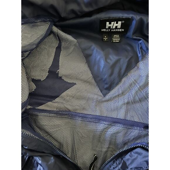 Helly Hanson Jacket Small Navy Blue Helly Tech packable rain coat wind breaker - Picture 3 of 8